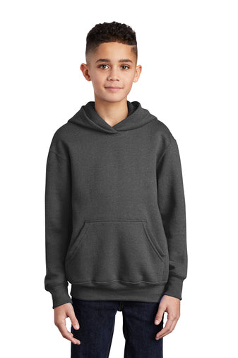 Youth Hooded Sweatshirt Dark Grey