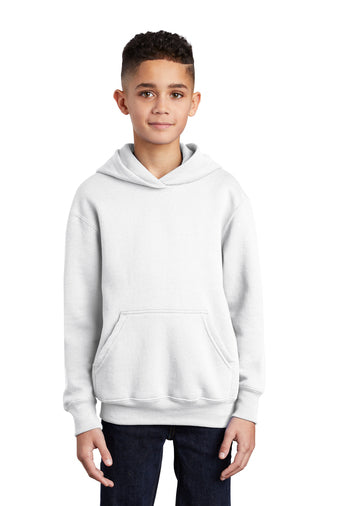 Youth Hooded Sweatshirt White