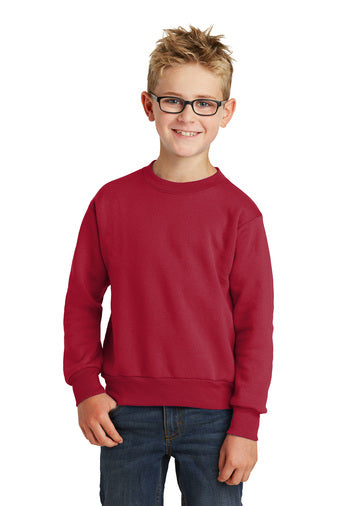 Youth Crewneck Sweatshirt Red